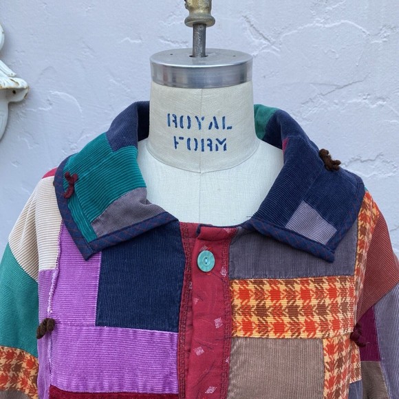 LADY LANCASTER The Market Jacket Coat Vintage Quilt Handmade Wearable Art - Picture 9 of 16